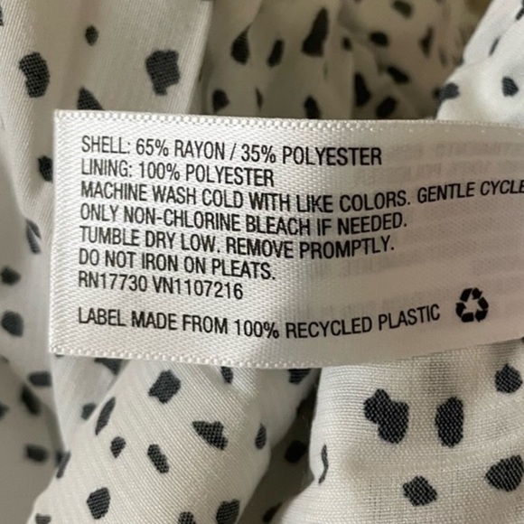 Black and White Polka Dot Skirt - Picture 4 of 4